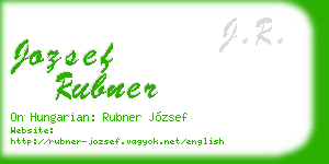 jozsef rubner business card